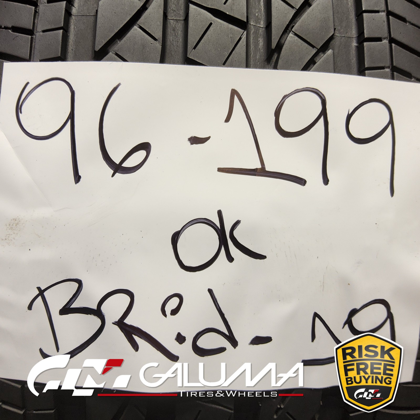 Set of 2 Tires Bridgestone Dueler H/P Sport AS RFT ★ 245/50R19 No Repairs #96199