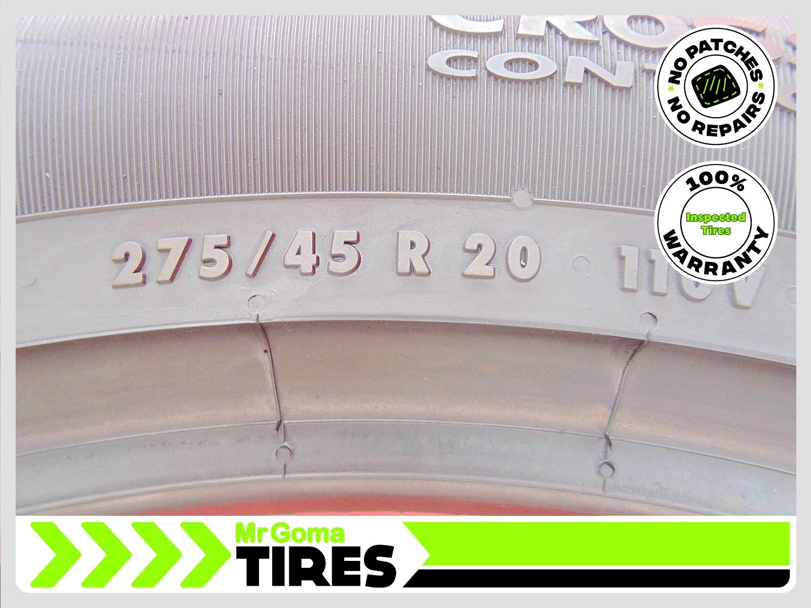 1 CONTINENTAL CROSSCONTACT LX SPORT T1 275/45R20 USED TIRE 8.5/32 TREAD 2754520
