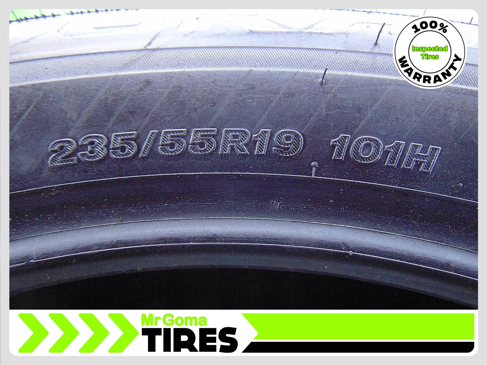 4 235/55R19 USED TIRES BRIDGESTONE TURANZA EL440 8.0/32 TREAD 101H 2355519