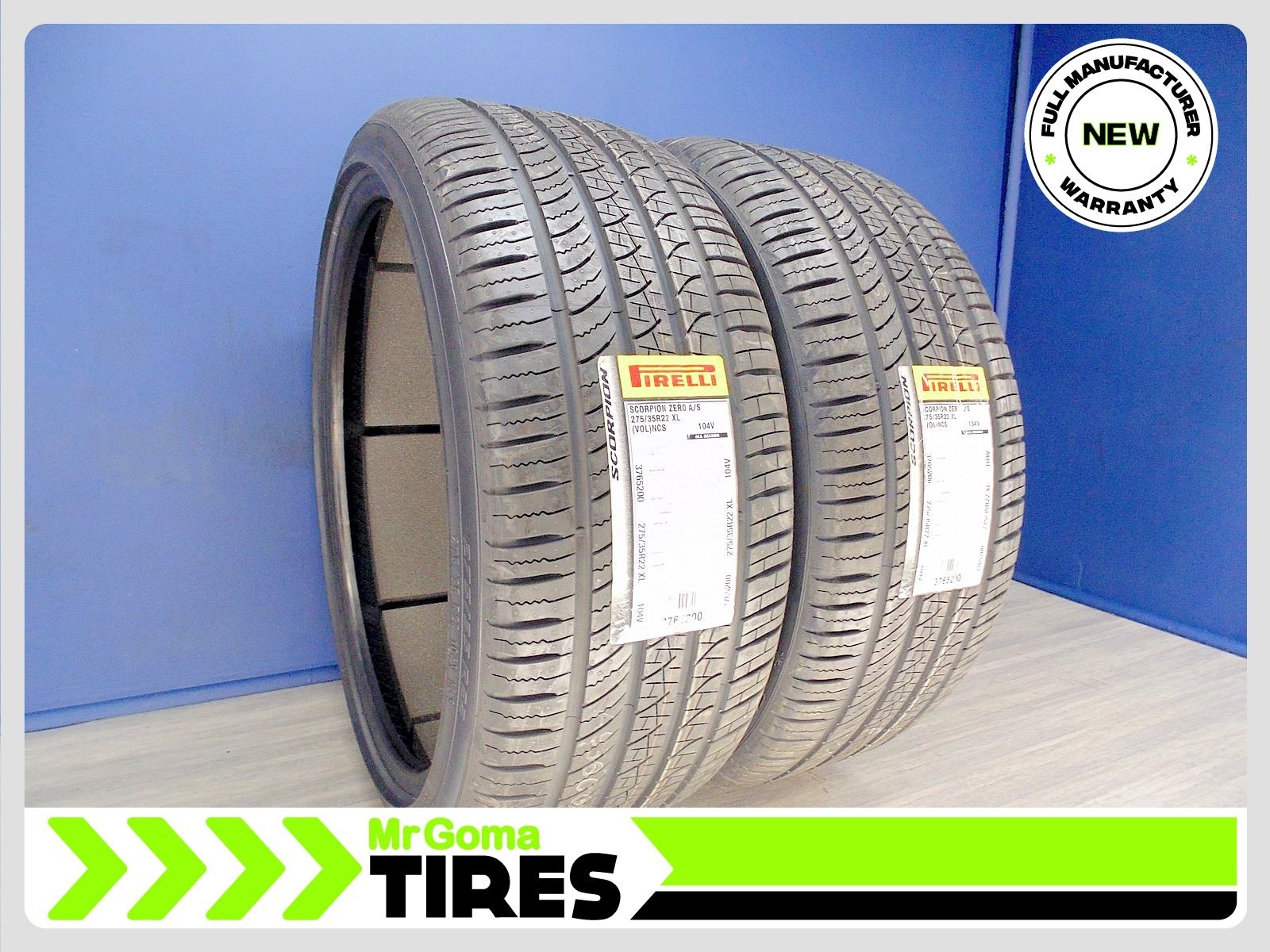 2 BRAND NEW PIRELLI SCORPION TM ZERO A/S VOL PNCS XL 275/35R22 TIRES 2753522