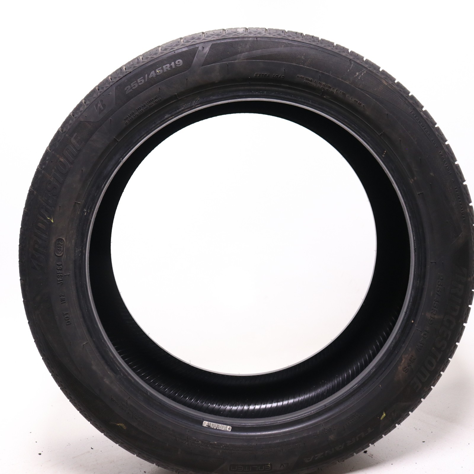 Set of 2 Used 255/45R19 Bridgestone Turanza EV Enliten – 104W – 8-9/32