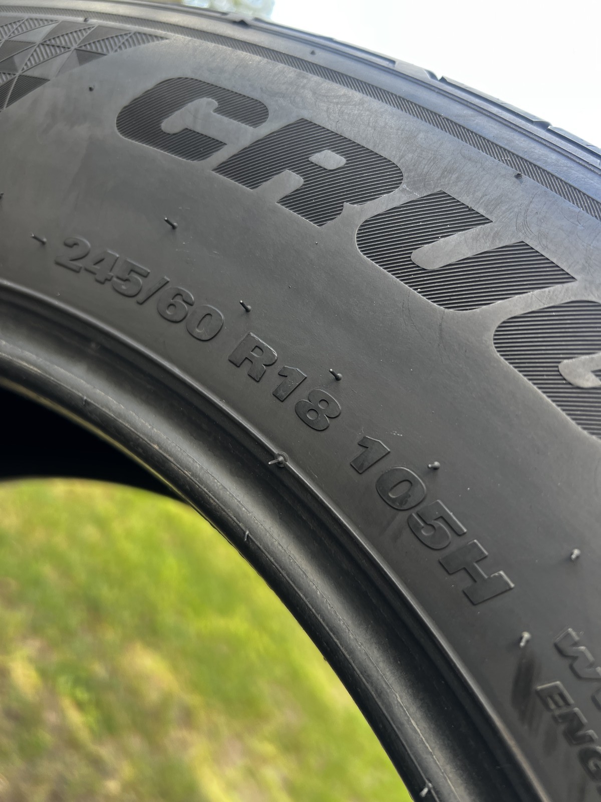 1 Tire Kumho Crugen HP71 245/60R18 105H DOT.2724 8.5/32 NO Patch