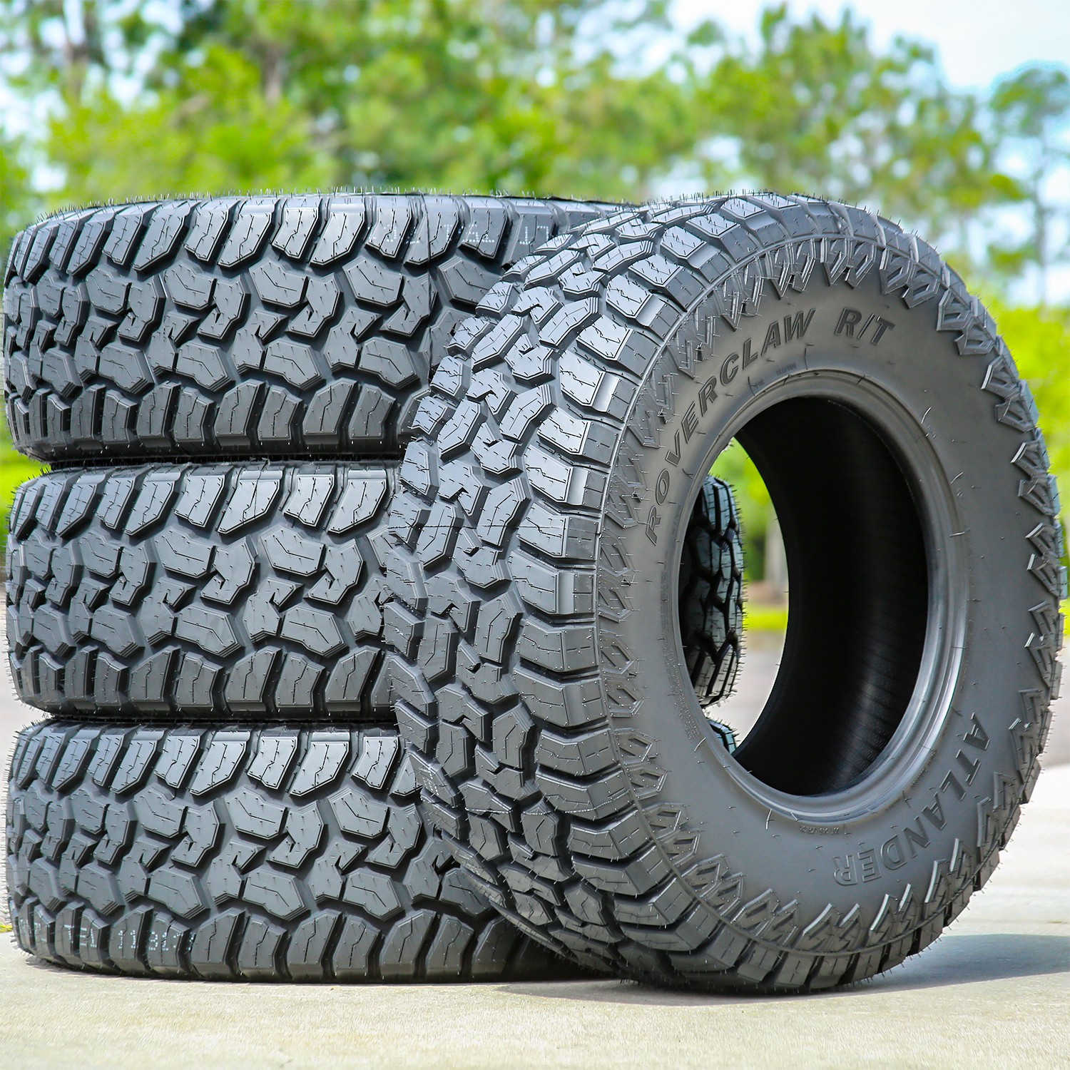 2 Tires LT 33X12.50R17 Atlander Roverclaw R/T RT Rugged Terrain Load E 10 Ply