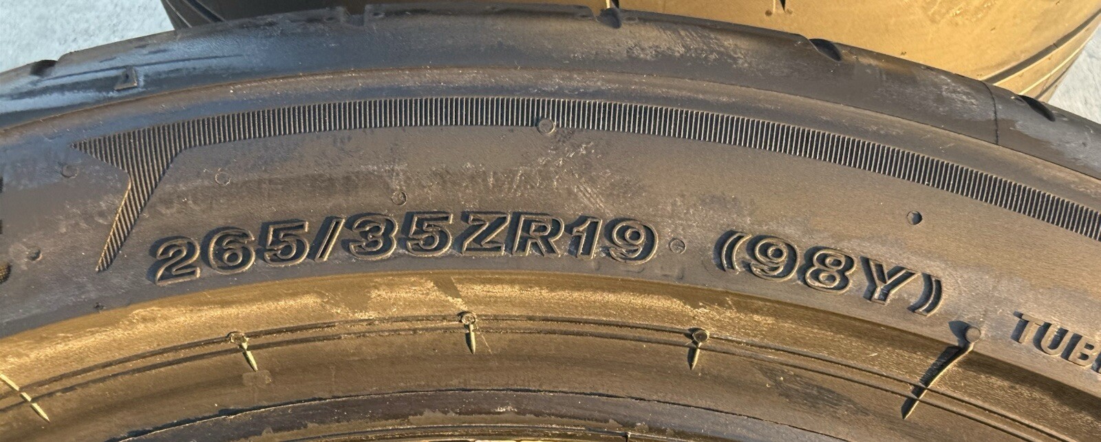 TWO BRAND NEW 265/35ZR19 Bridgestone Potenza Race Tires Like Michelin Cup 2!