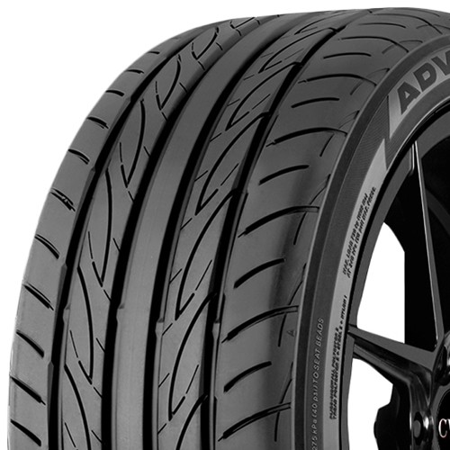 225/35R20 Yokohama Advan Fleva V701 90W XL Black Wall Tire