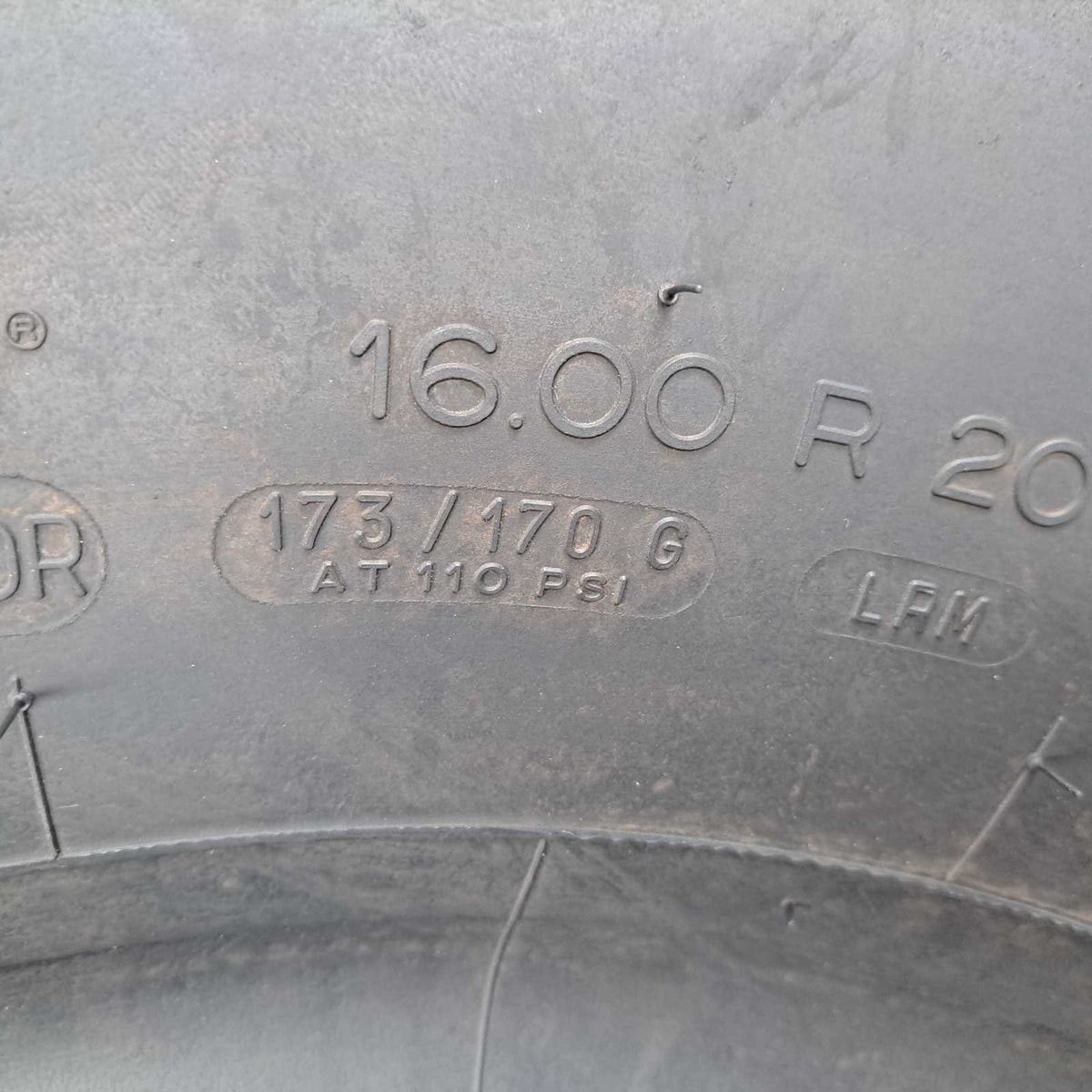 16.00R20 Michelin XZL Used
