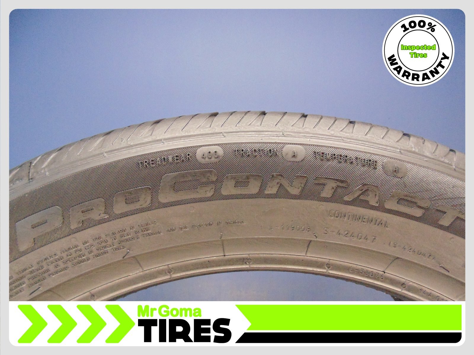 2 CONTINENTAL PROCONTACT RX T2 XL 255/45R19 USED TIRES 6.7/32 TREAD 2554519