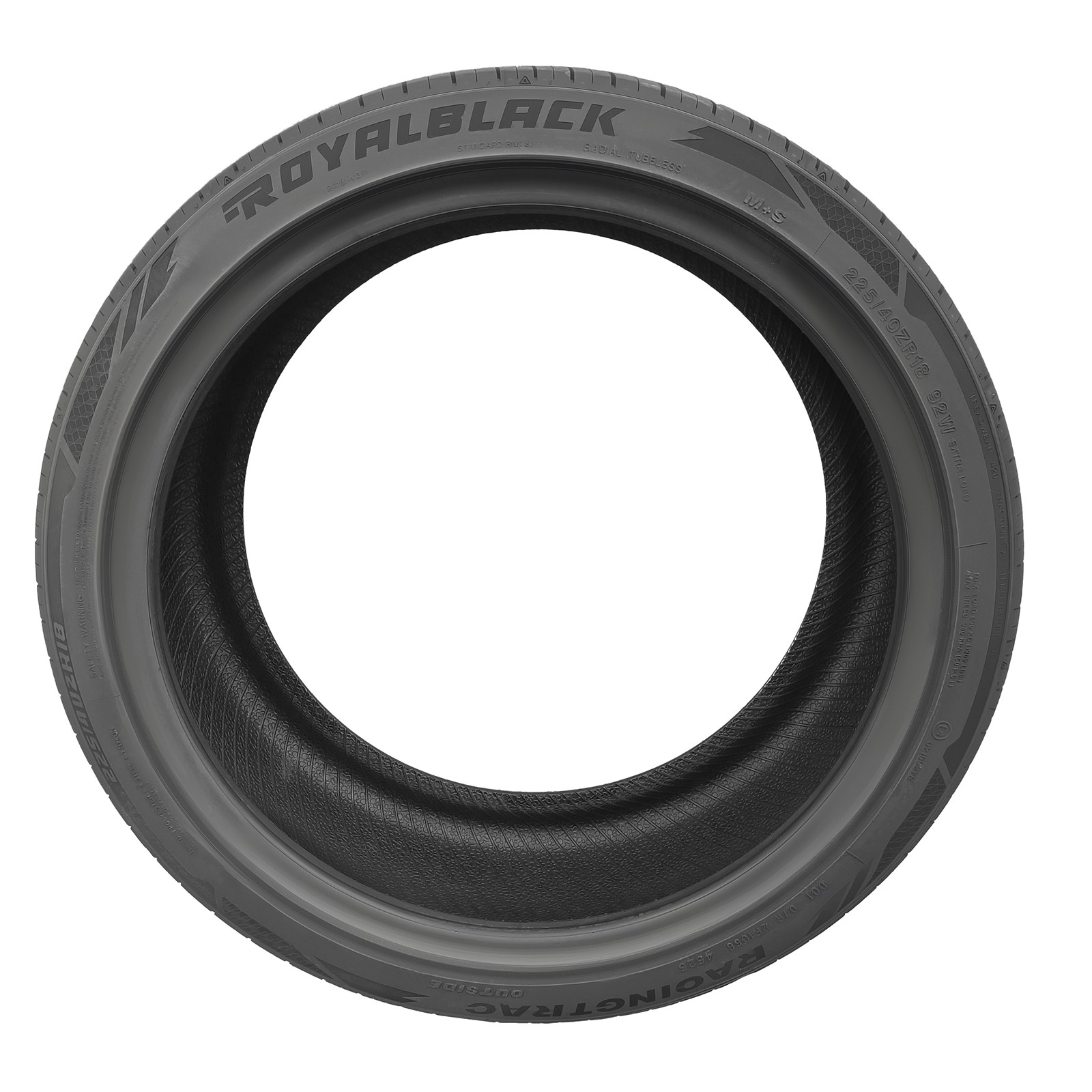 Premium 225/40ZR18 92W Ultra High Performance RACING TRAC Tire Improved