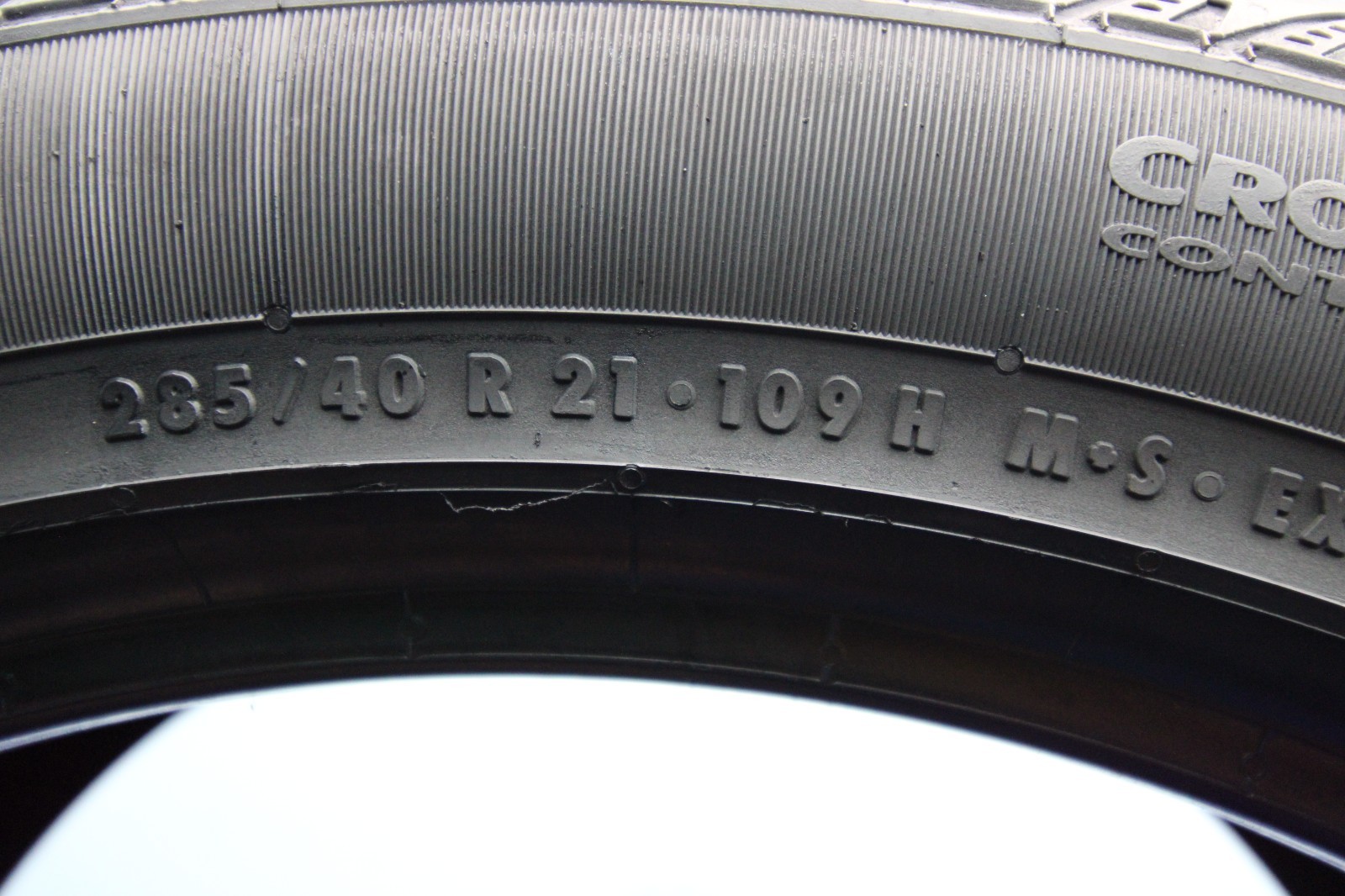 1 Used Continental CrossContact LX Sport AO 285/40R21 285/40/21 2854021 109H