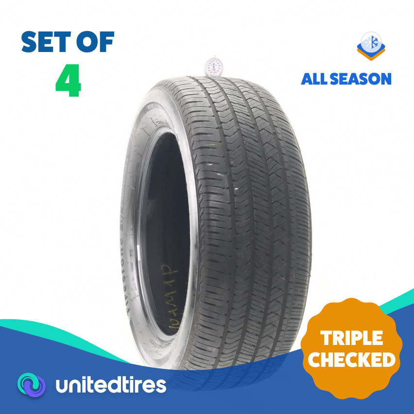 Set of (4) Used 275/55R20 Firestone Firehawk Pursuit 113V – 6.5-7/32