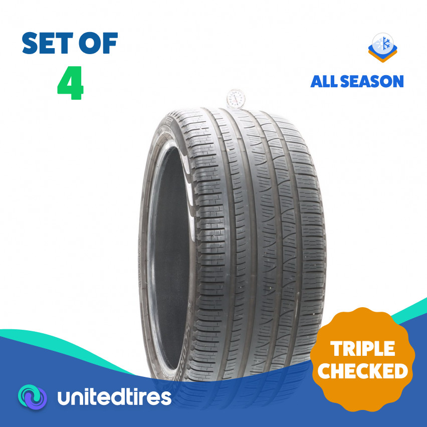 Set of (4) Used 295/35R21 Pirelli Scorpion Verde NEO 103V – 6-7/32