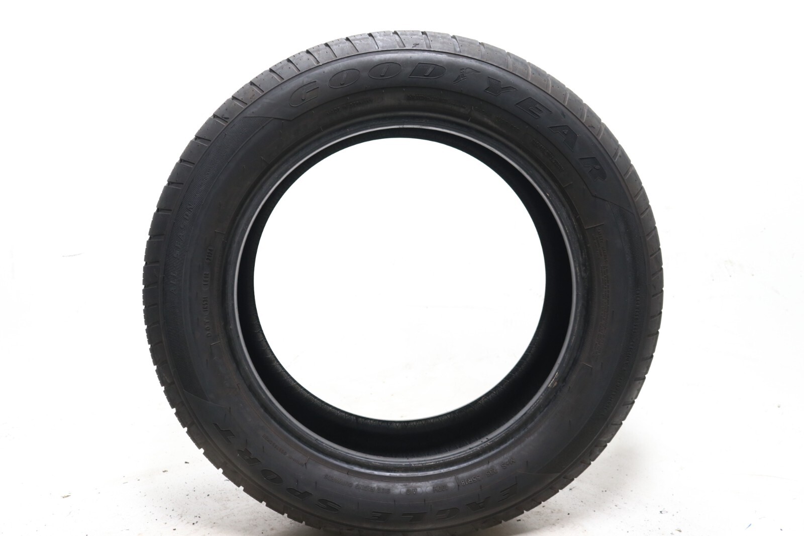 Set of 2 Used 235/55R18 Goodyear Eagle Sport AO – 100H – 8.5-9.5/32