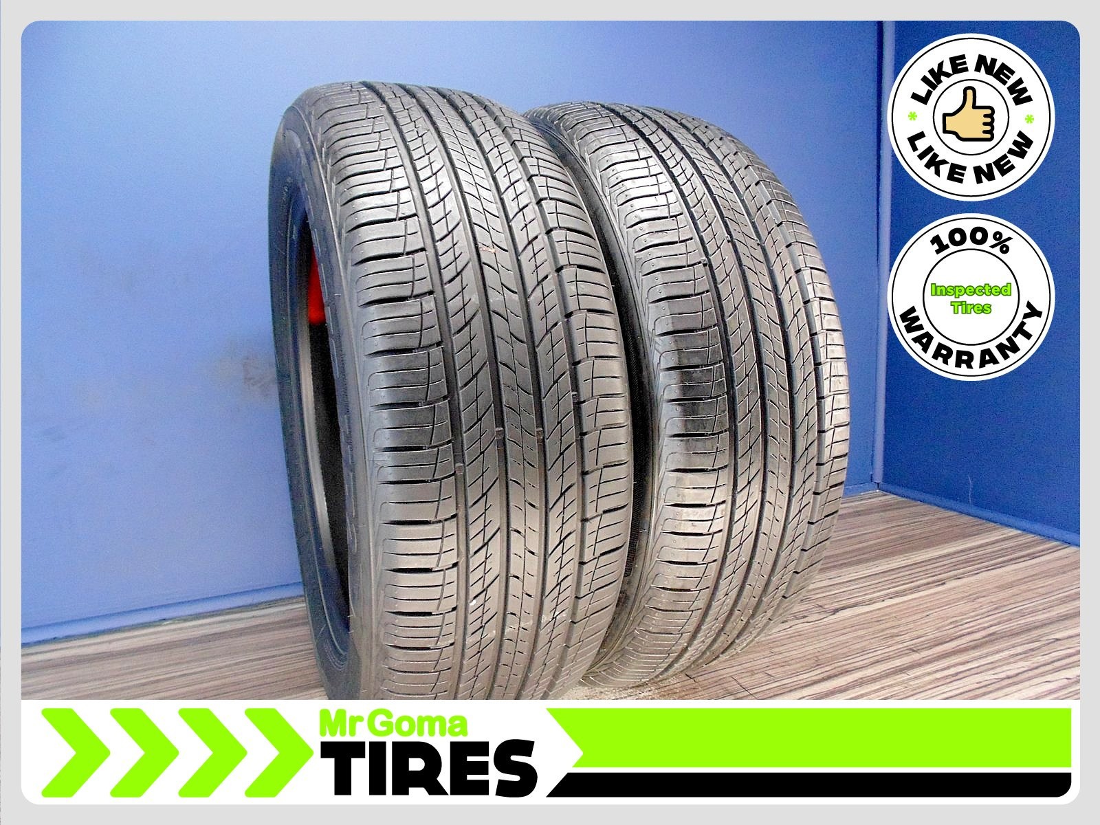 2 HANKOOK DYNAPRO HP2 KONTROL 235/55R19 USED TIRES 8.8/32 TREAD 101V 2355519