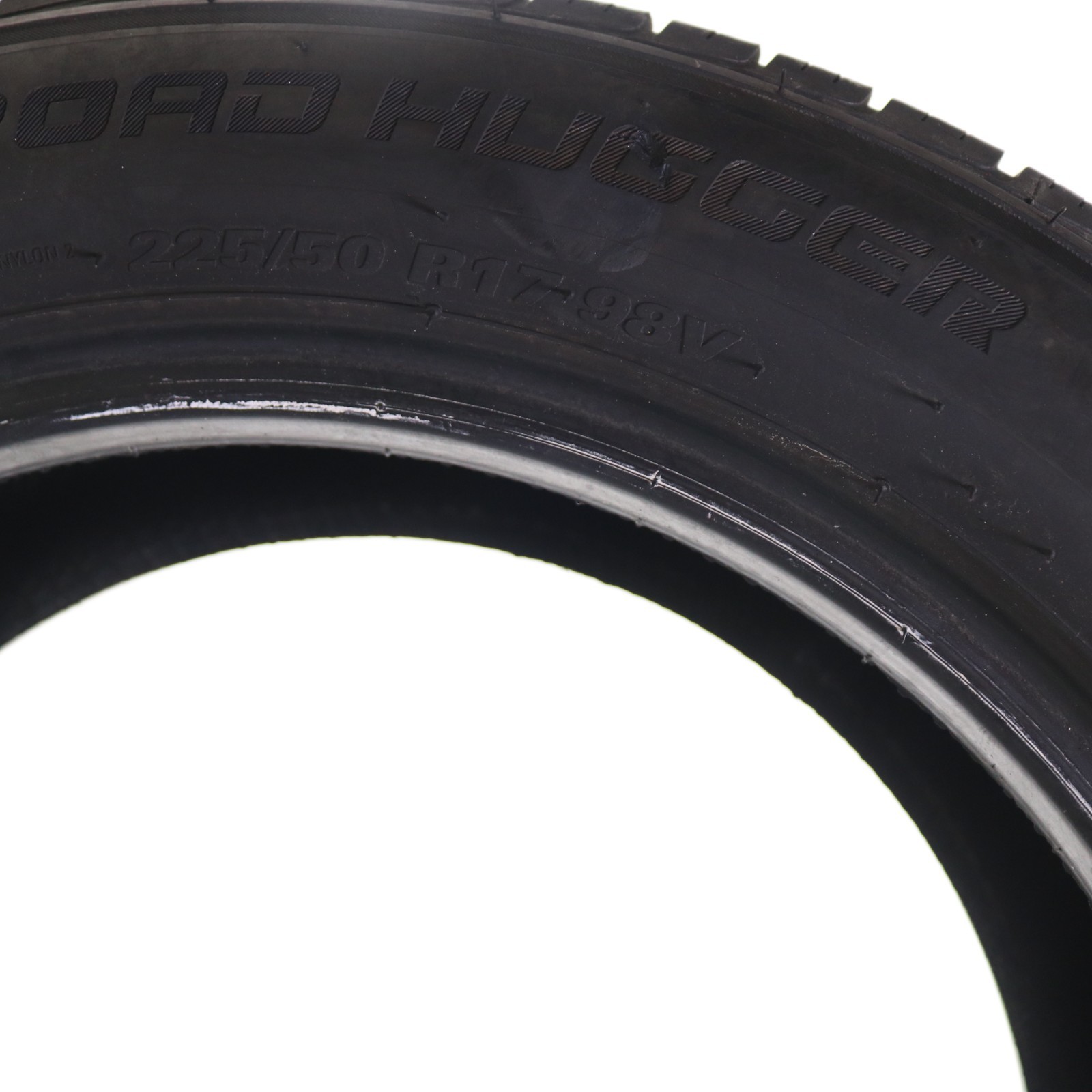 Set of 2 Used 225/50R17 Road Hugger GTP AS/02 – 98V – 9.5-10.5/32 No Repairs