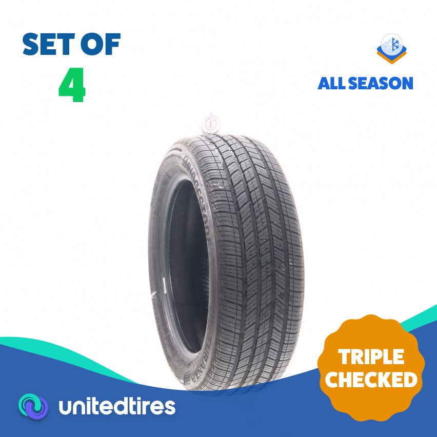 Set of (4) Used 215/55R17 Bridgestone Turanza Quiet Track 94V – 7-8/32