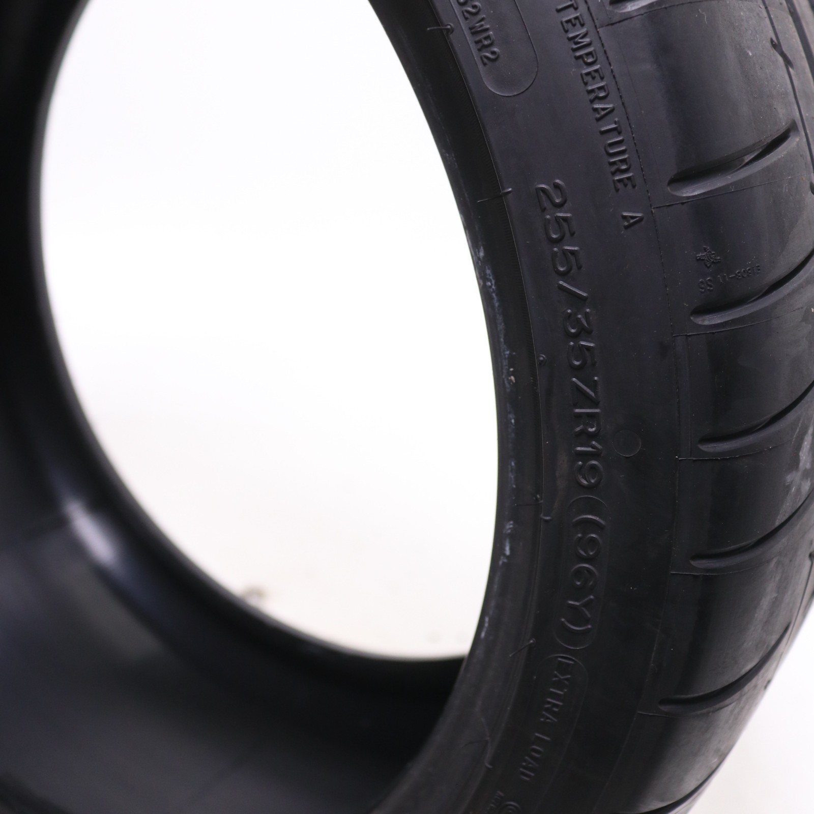 Set of 2 Used 255/35ZR19 Michelin Pilot Super Sport – 96Y – 8-9/32