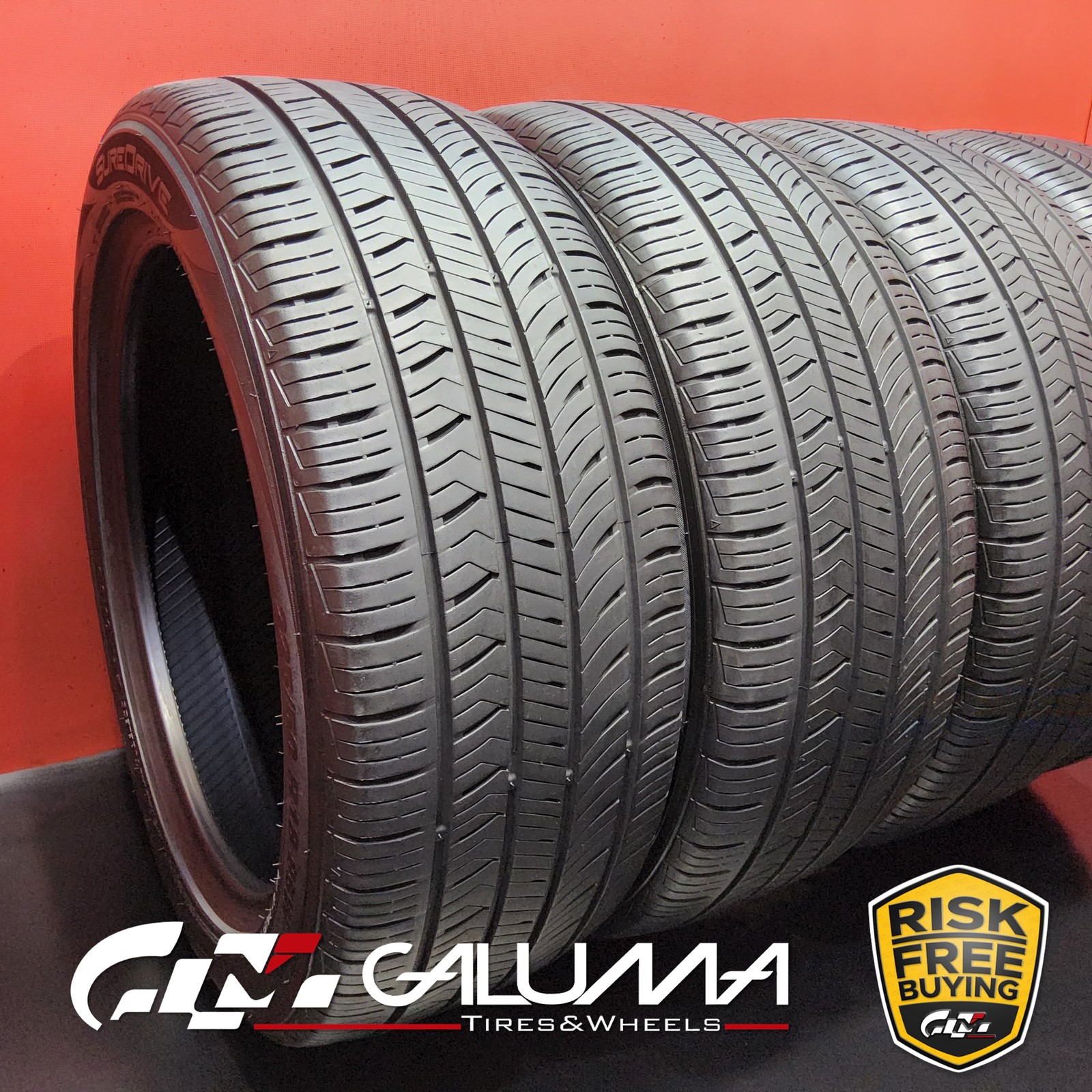 Set of 4 Tires Suredrive Sport 225/50R18 225/50/18 2255018 95W No Repairs #96196