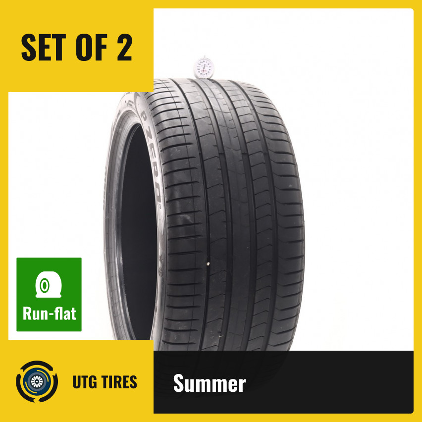 Set of (2) Used 315/35R21 Pirelli P Zero PZ4 Run Flat 111Y – 7.5/32