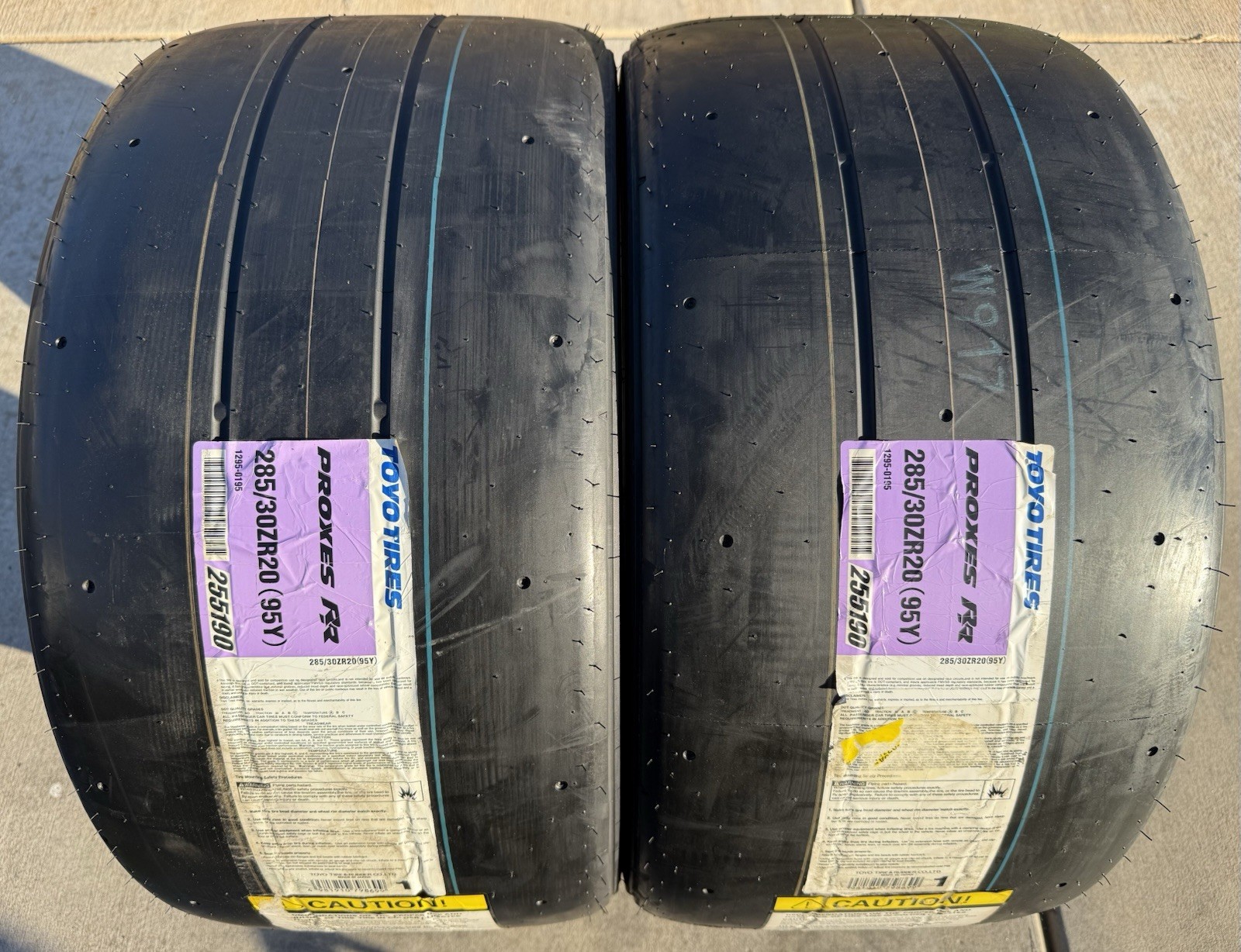 TWO BRAND NEW 285/30ZR20 (95Y) Toyo Proxes RR Track & Competition Tires 2853020