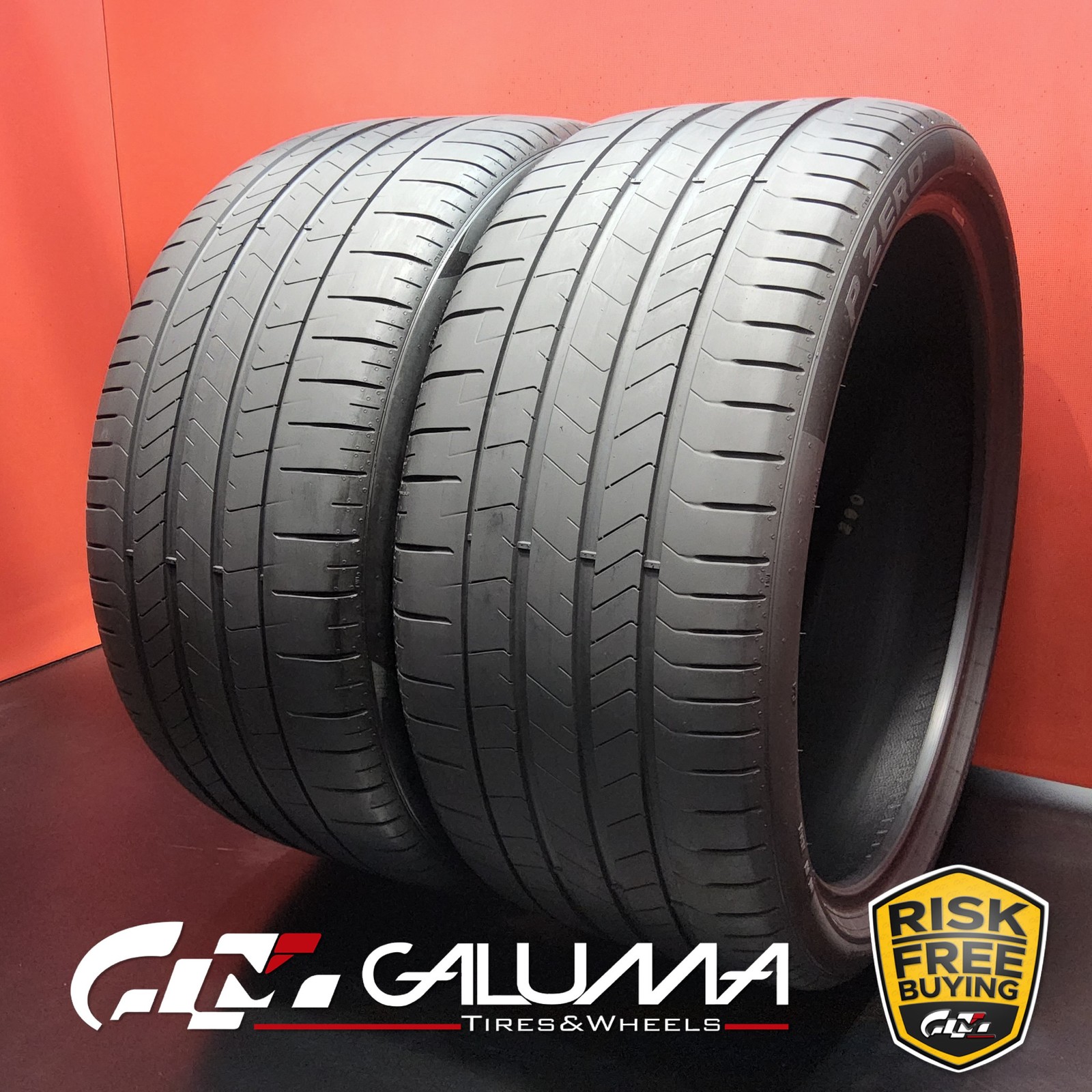 Set of 2 Tires LikeNEW Pirelli P Zero PZ4 315/30R22 315/30/22 No Repairs #94737