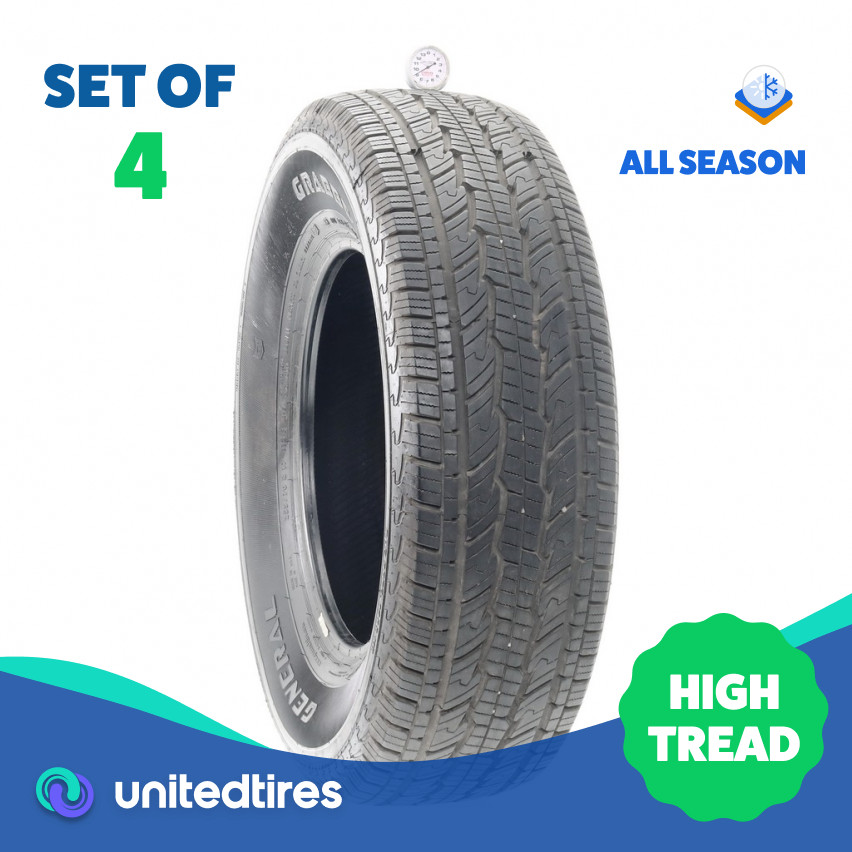Set of (4) Used 255/70R17 General Grabber HTS 112S – 9-10/32
