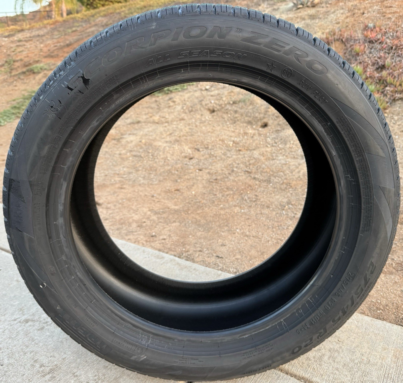 Set of TWO BRAND NEW 275/45R20 110H Pirelli Scorpion Zero A/S Run Flat BMW Tires