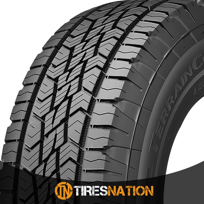 (1) New Continental Terrain Contact H/T LT265/70R18/10 124/121S FR OWL Tires
