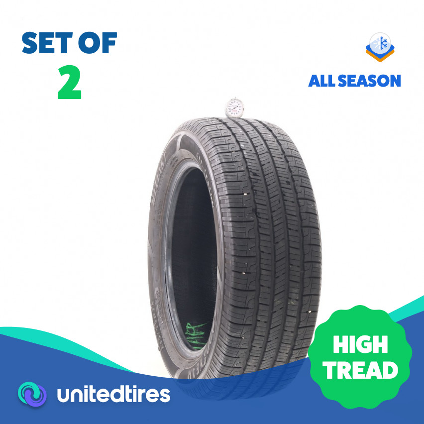 Set of (2) Used 235/55R18 Goodyear Reliant All-season 100V – 9/32