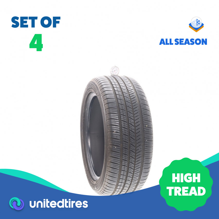 Set of (4) Used 225/50R17 Yokohama YK740 GTX 94V – 9.5-10.5/32