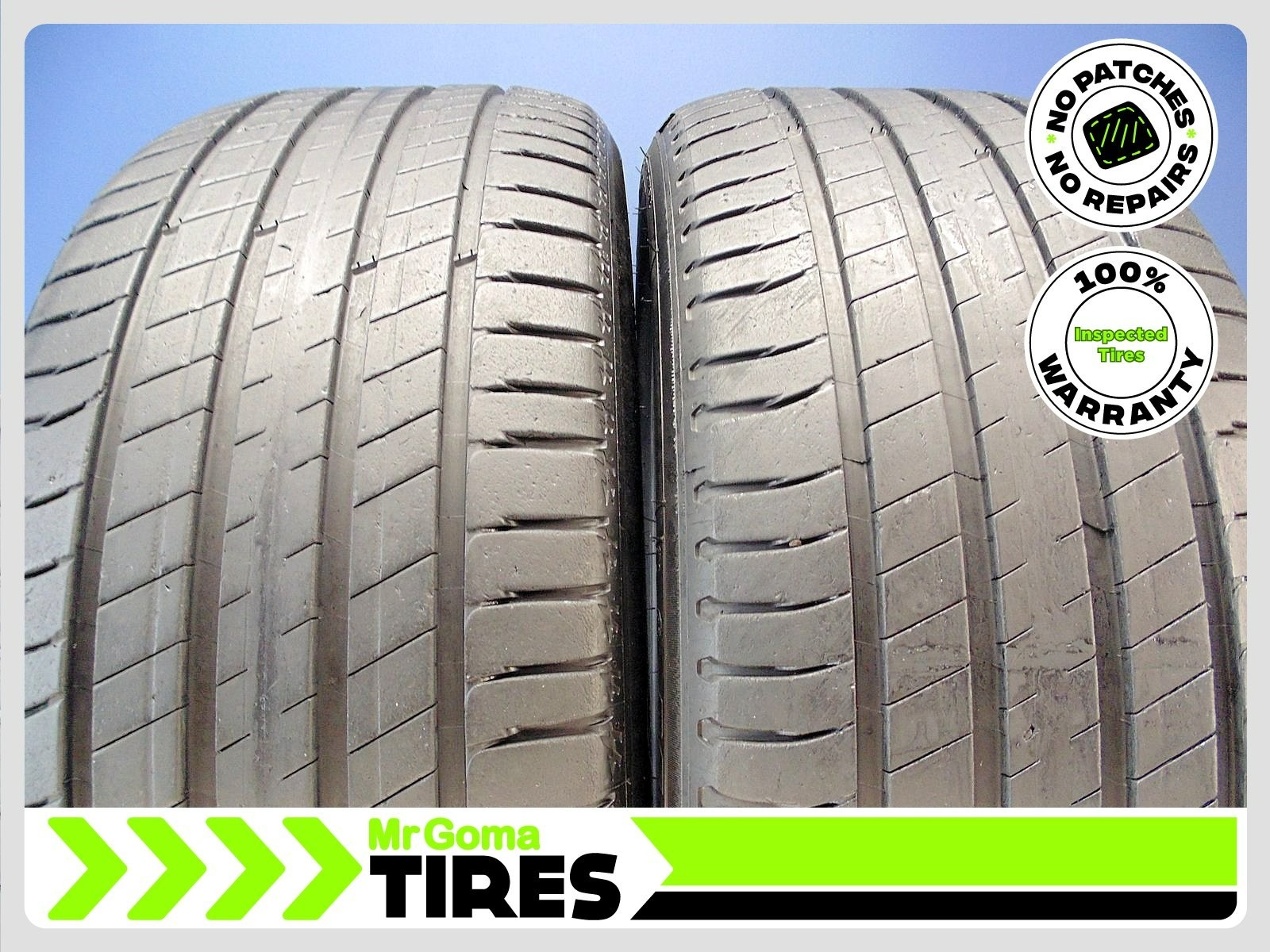 2 MICHELIN LATITUDE SPORT 3 AO GREEN X 255/45R20 USED TIRES 7.5/32 TREAD 101W