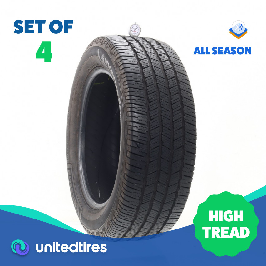 Set of (4) Used 275/55R20 Michelin Defender LTX M/S 2 117T – 9-11/32 (19NON)