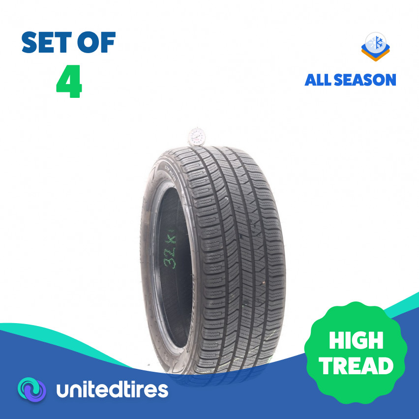 Set of (4) Used 225/50R17 Road Hugger GTP AS/02 98V – 9.5-10.5/32