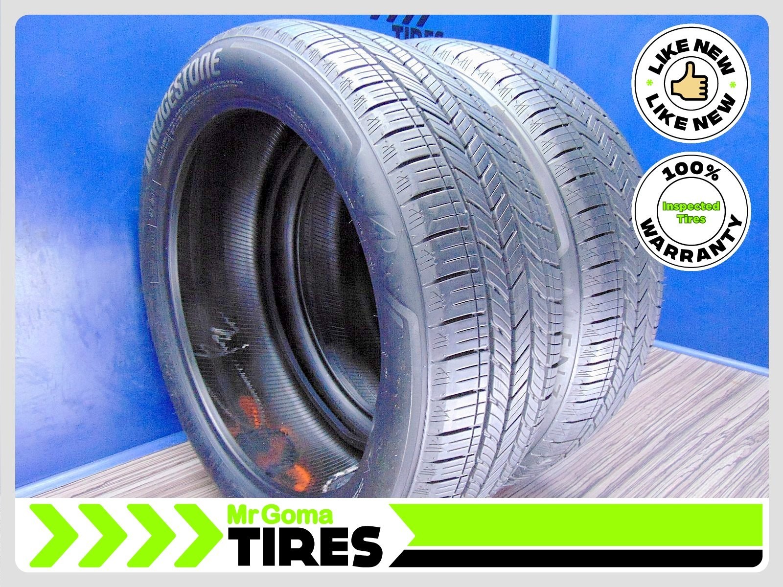 2 BRIDGESTONE ALENZA SPORT A/S 235/50R21 – 9.5/32 Tread USED TIRES 101V 2355021