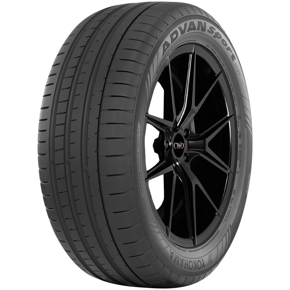 305/35R23 Yokohama Advan Sport V107 111Y XL Black Wall Tire