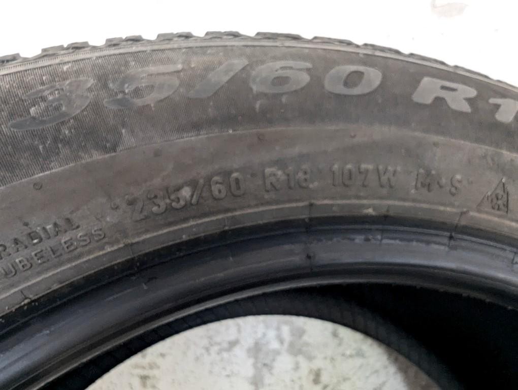 235/60 R18 107W PIRELLI SCORPION ALL SEASON SF2 6.67MM 6.16MM 5.62MM 5.84MM A182