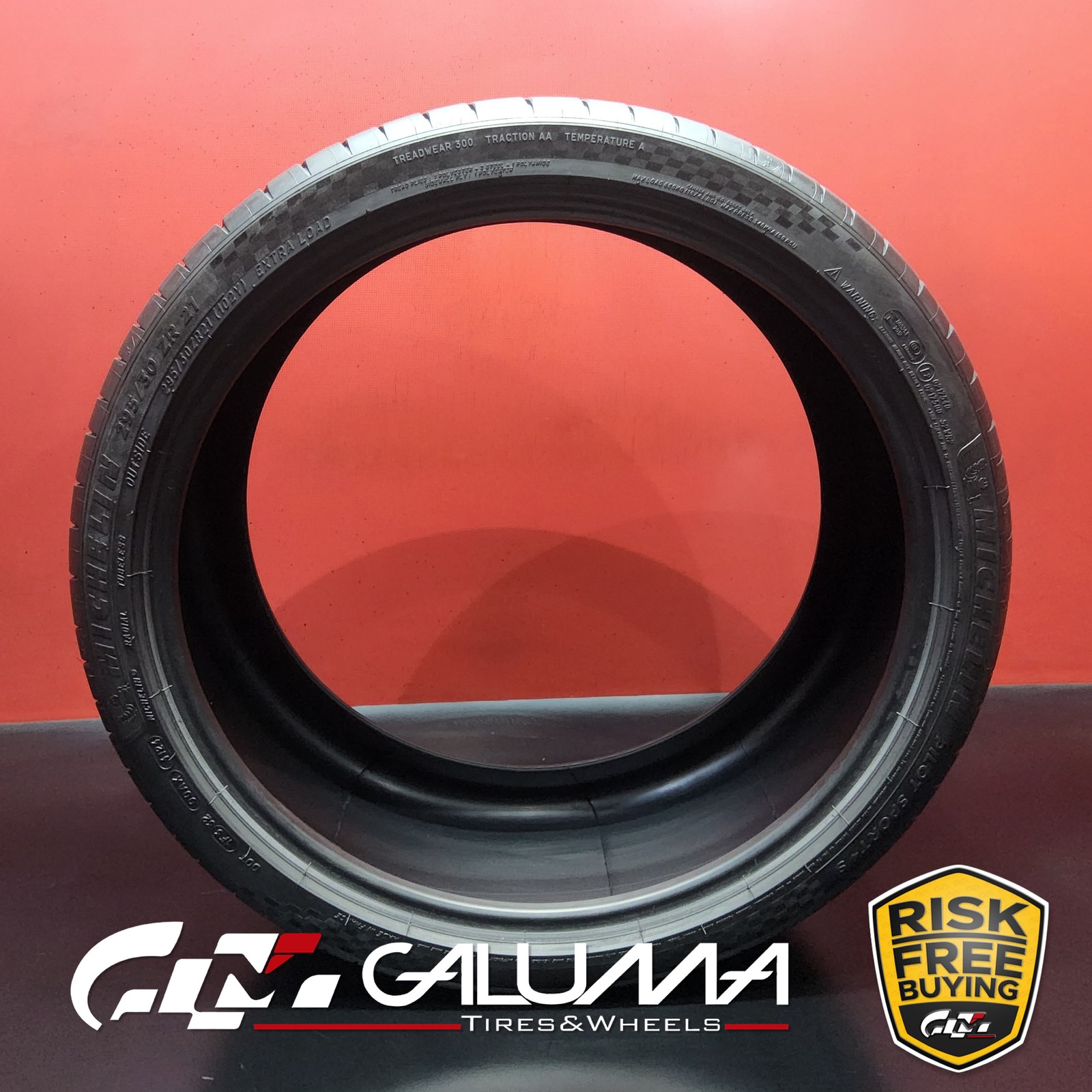 1 Tire Michelin Pilot Sport 4S XL 295/30ZR21 295/30/21 2953021 No Repairs #95617