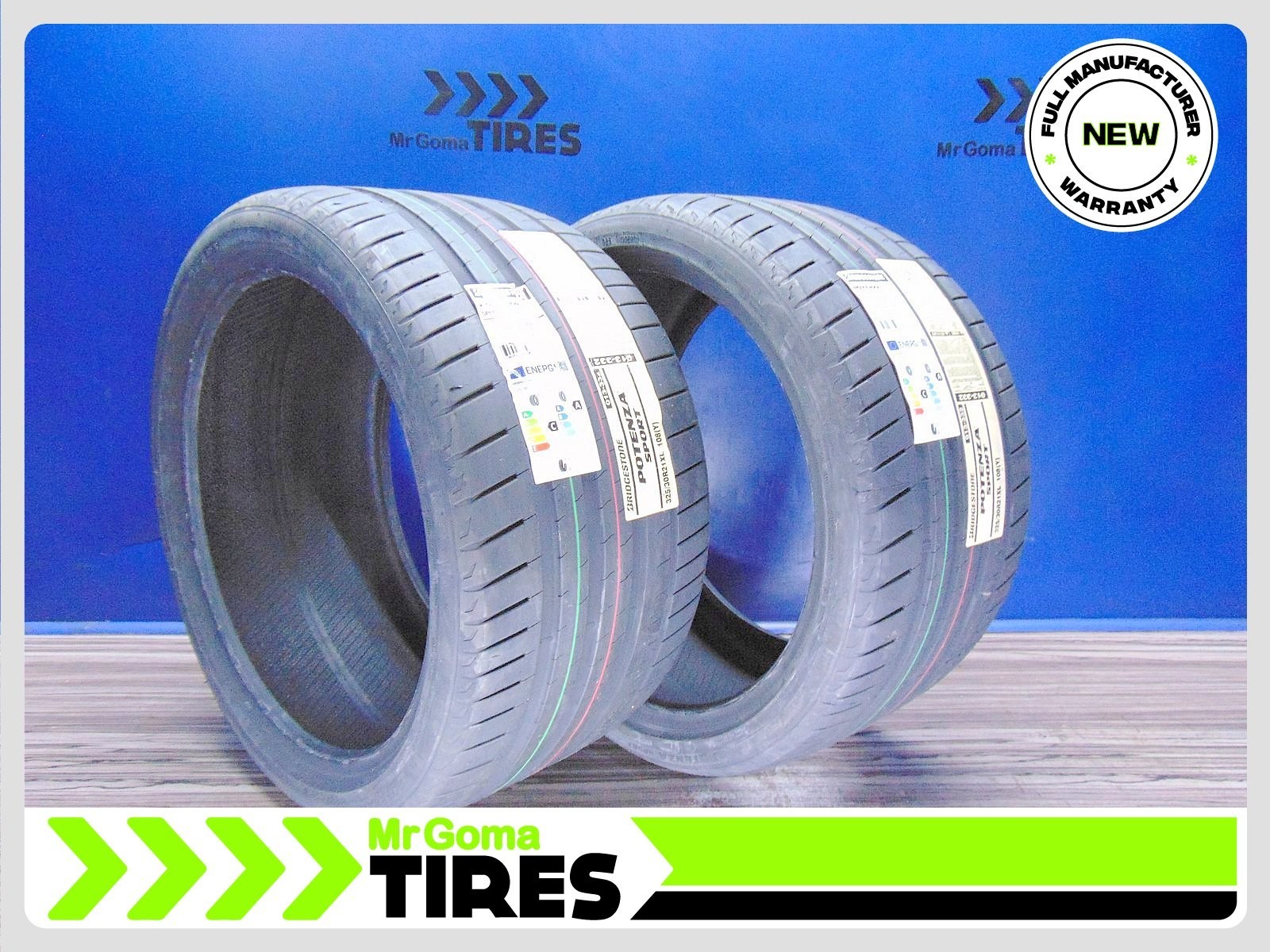 SET OF 2 BRAND NEW 325/30ZR21 BRIDGESTONE POTENZA SPORT XL TIRES 108Y 3253021