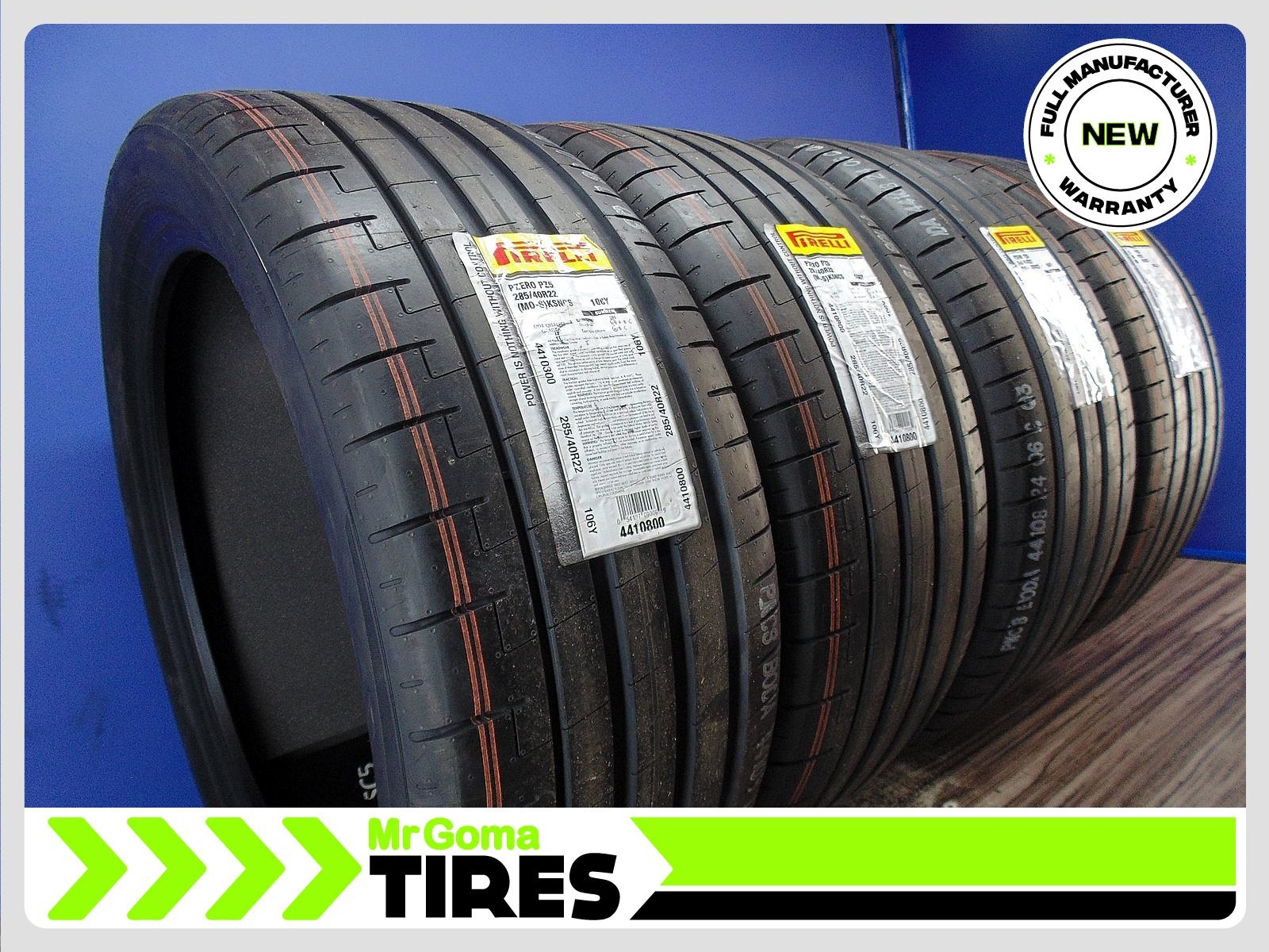 4 NEW 285/40R22 & 325/35R22 PIRELLI P ZERO PZ5 MO-S PNCS STAGGERED MERCEDES
