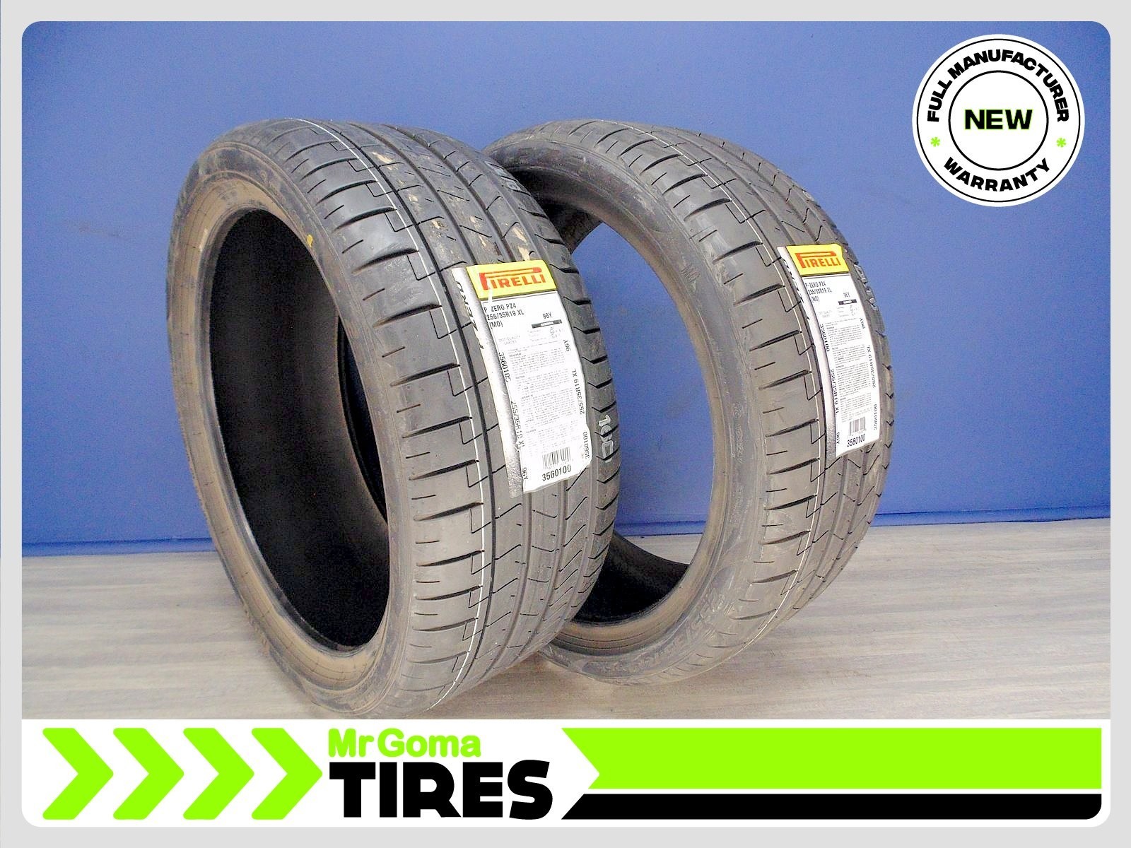 2 BRAND NEW PIRELLI P ZERO PZ4 MO XL 255/35R19 TIRES 96Y 2553519 MERCEDES