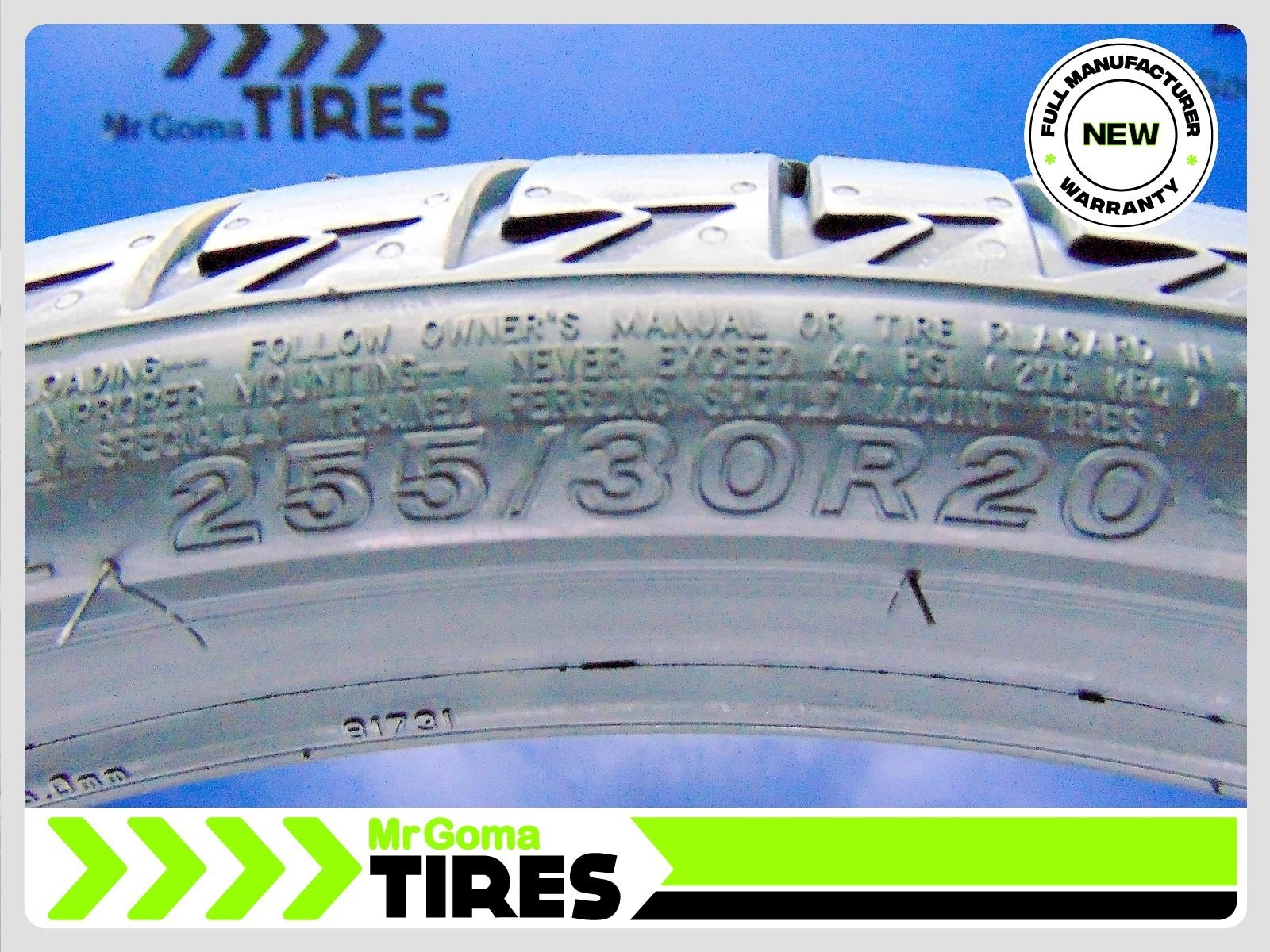 1 BRAND NEW 255/30R20 BRIDGESTONE TURANZA T005 RSC RFT XL TIRE Run flat 92Y