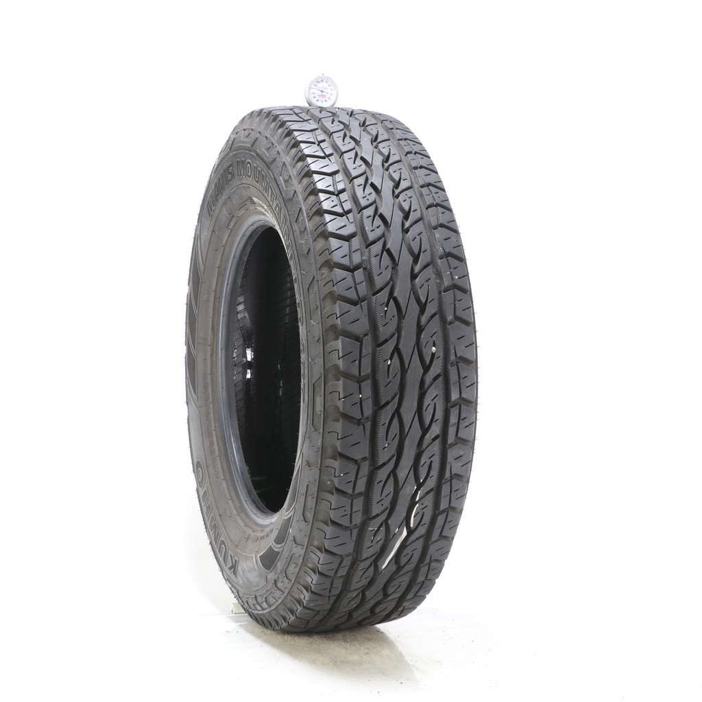 Set of (4) Used LT 245/75R17 Kumho Mavis Mountaineer APT 121/118R – 9.5-11.5/32