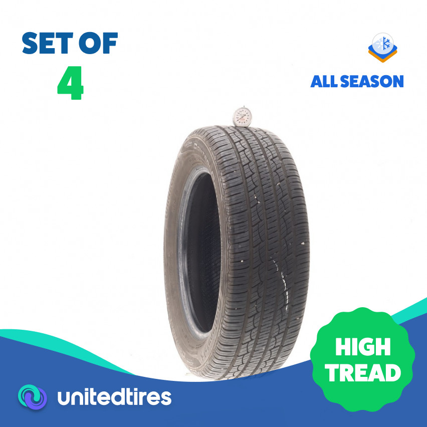 Set of (4) Used 205/60R16 Continental ControlContact Tour A/S Plus – 9-9.5/32