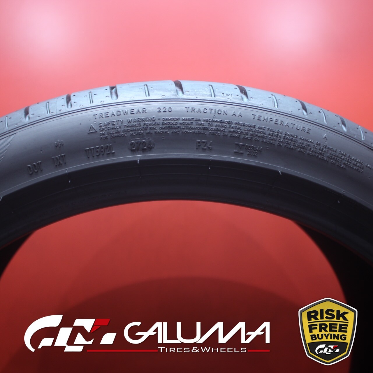 1 (One) Tire LikeNEW Pirelli P Zero PZ4 315/35R22 315/35/22 3153522 ZR22 #84174