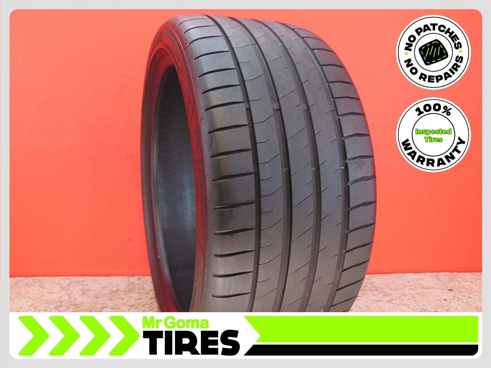 1 BRIDGESTONE POTENZA SPORT 285/35ZR20 USED TIRE 7.3/32 TREAD NO PATCH 2853520