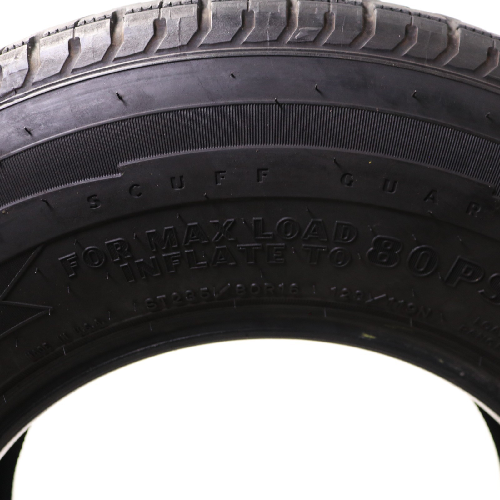 Set of 2 Used ST 235/80R16 Goodyear Endurance – 123/119N – 5.5-6/32