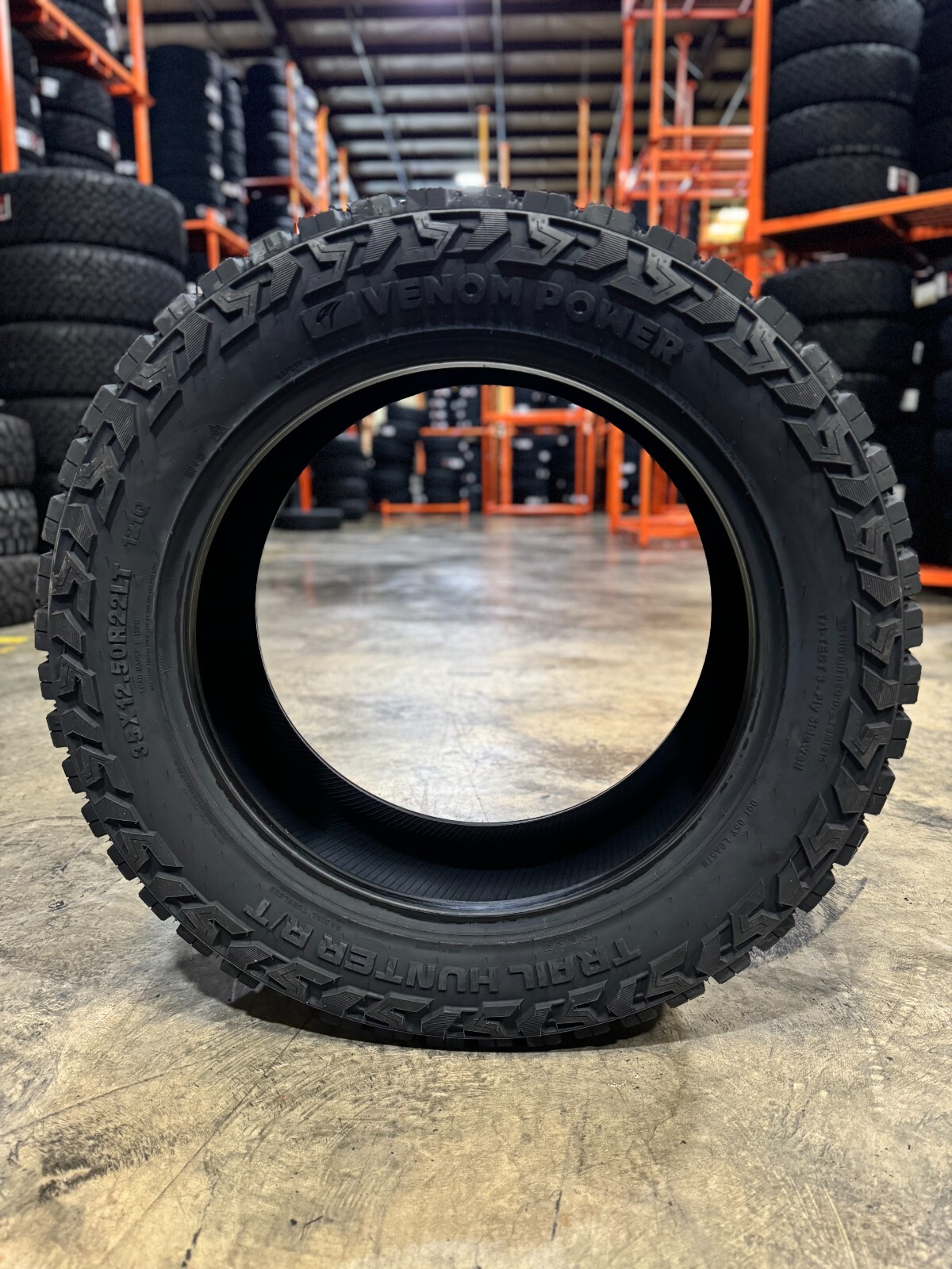 4 NEW 35X12.50R20 VENOM TRAIL HUNTER R/T WHITE LETTER 10 PLY TIRE 35 12.50 20