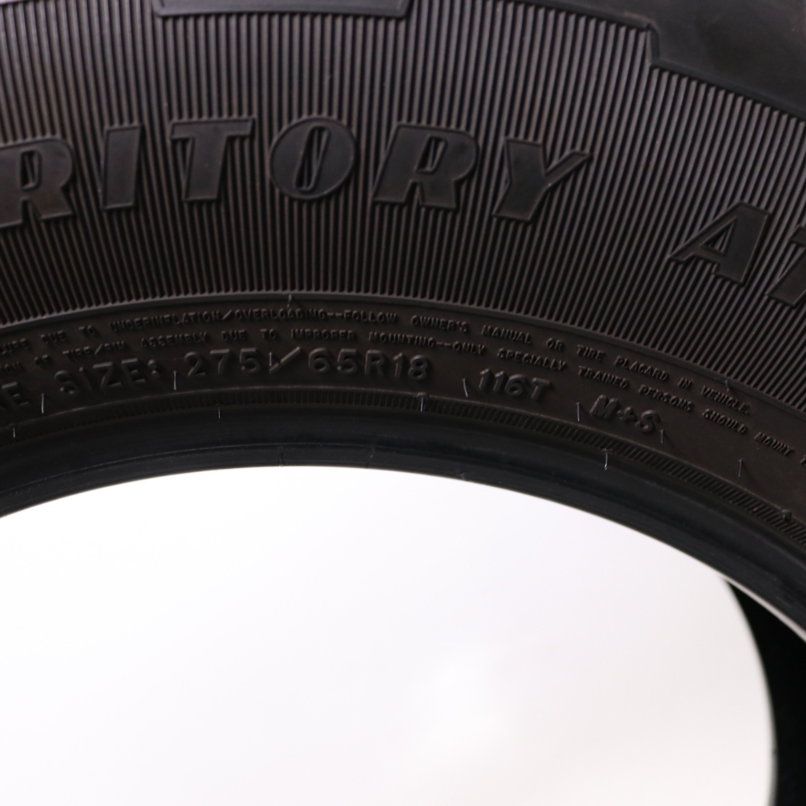 Used 275/65R18 Goodyear Wrangler Territory AT – 116T – 10.5/32