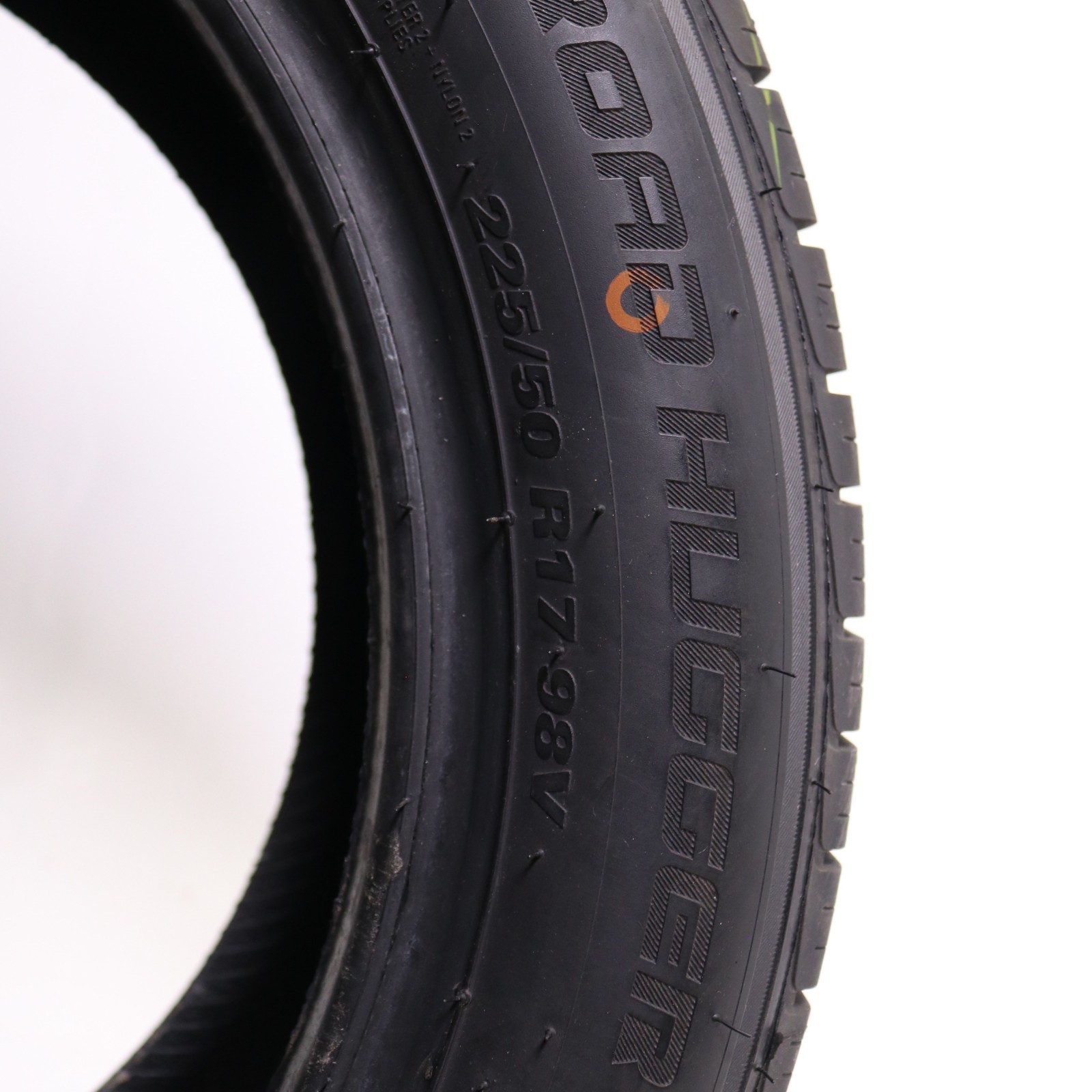 Set of 2 Used 225/50R17 Road Hugger GTP AS/02 – 98V – 9.5-10.5/32 No Repairs