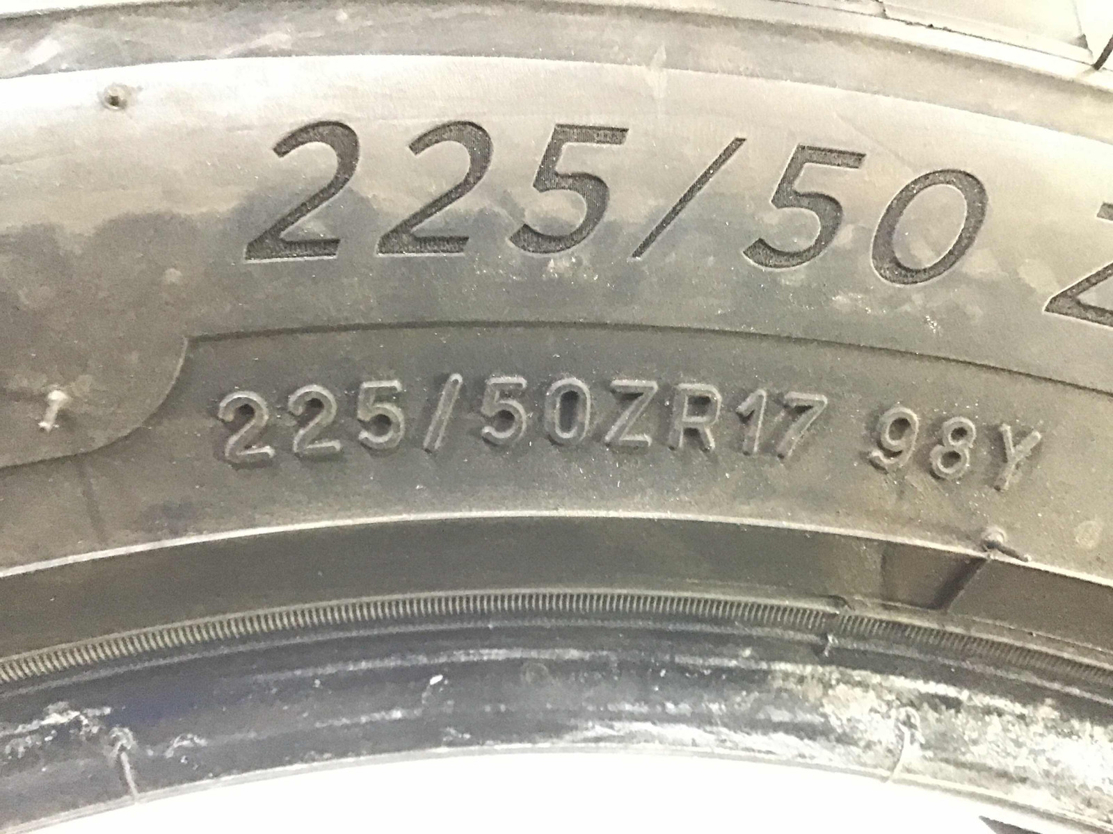 P225/50R17 Michelin Pilot Sport A/S 4 98 Y Used 9/32nds