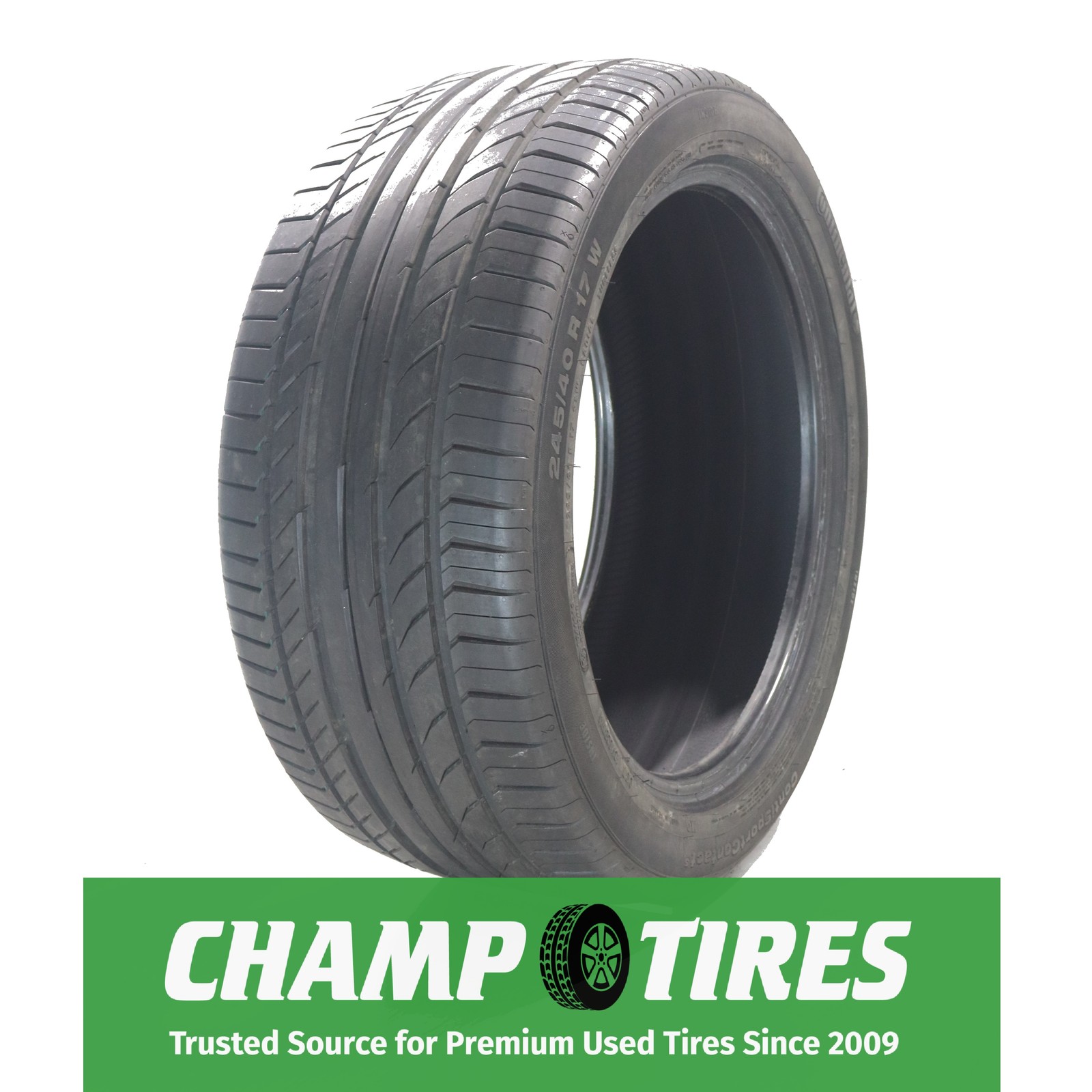 P245/40R17 Continental ContiSportContact 5 MO 91 W Used 9/32nds